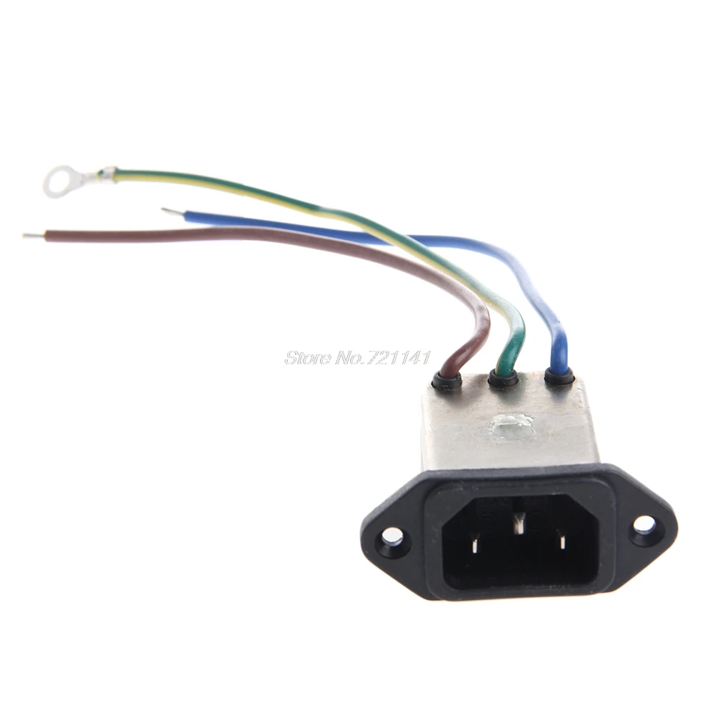 3-контактный 115/8A 220 В переменного тока, 50/60Hz Мощность разъем ...