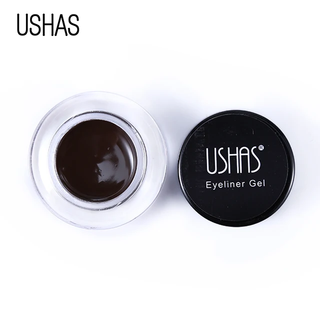USHAS Brand Makeup Brown Black Matte Eyeliner Gel Waterproof Make Up