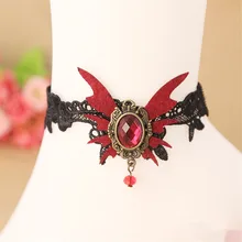 Pure Manual Retro Sexy Black Lace Butterfly Anklets For Women Chain Anklet Bracelets Gift LS47