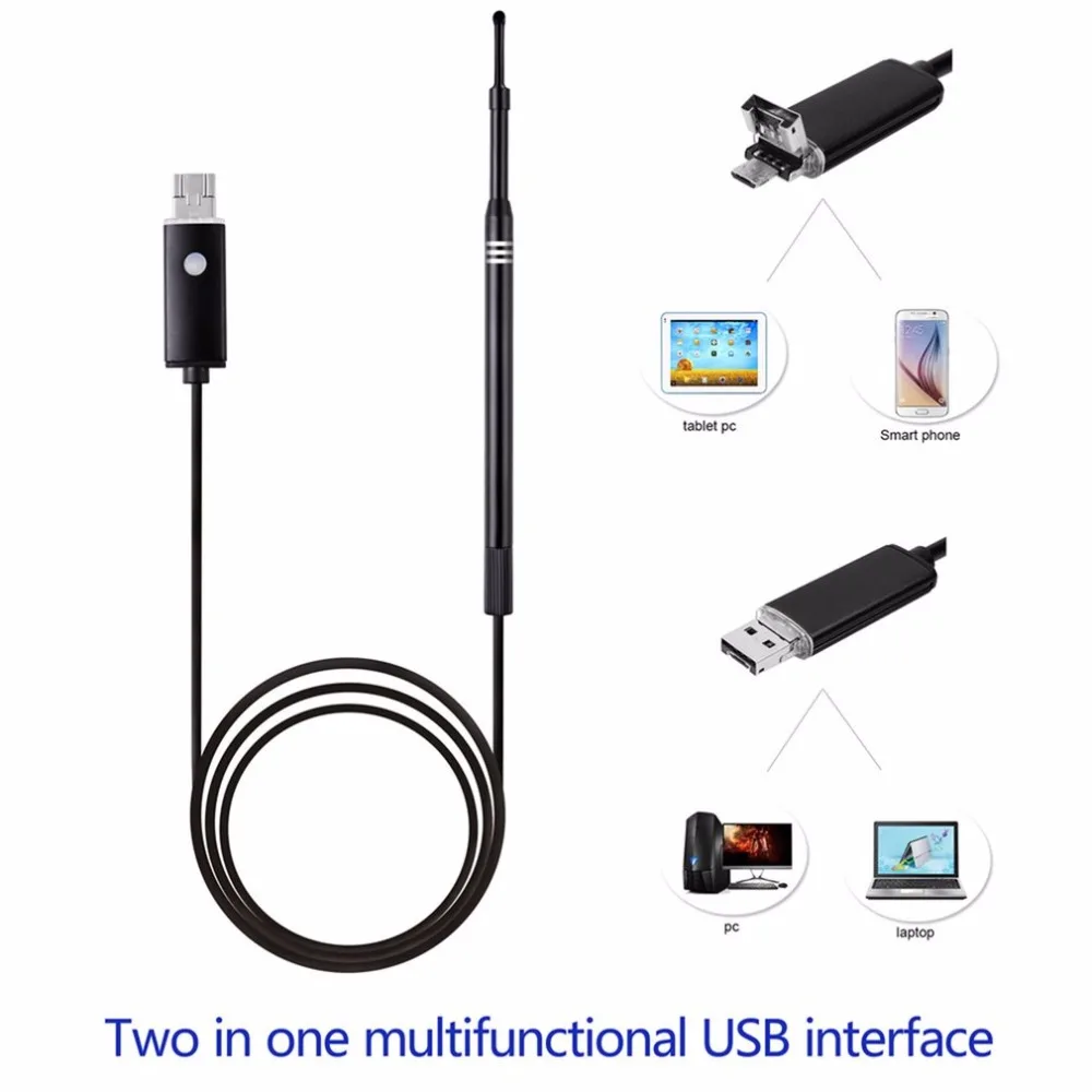 

6LED USB Ear Cleaning Tool HD Visual Ear Spoon Multifunctional Earpick With Mini Camera Pen Ear Care In-ear Cleaning Endoscope