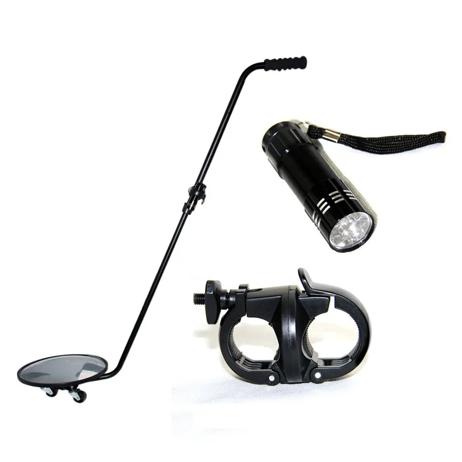 Under Vehicle Inspection Mirror Bomb Detector Lightweight Portable Under Vehicle Search Mirror Under Car Inspection Mirror V2