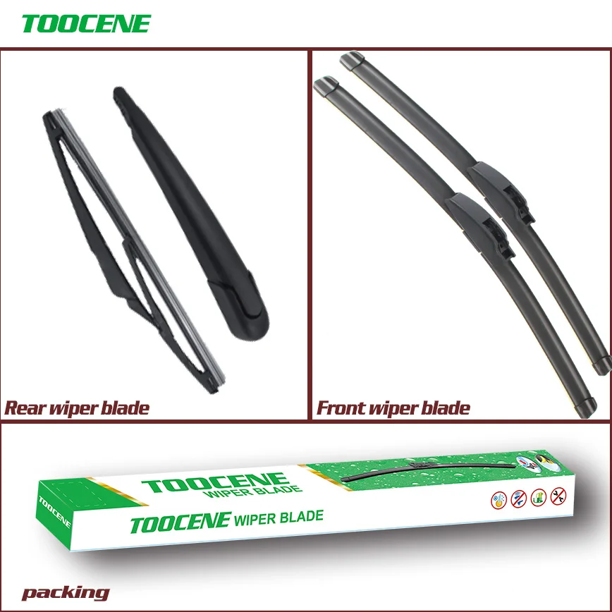 Front and Rear Wiper Arm And Blade For Renault Megane MK 2 2002 2006