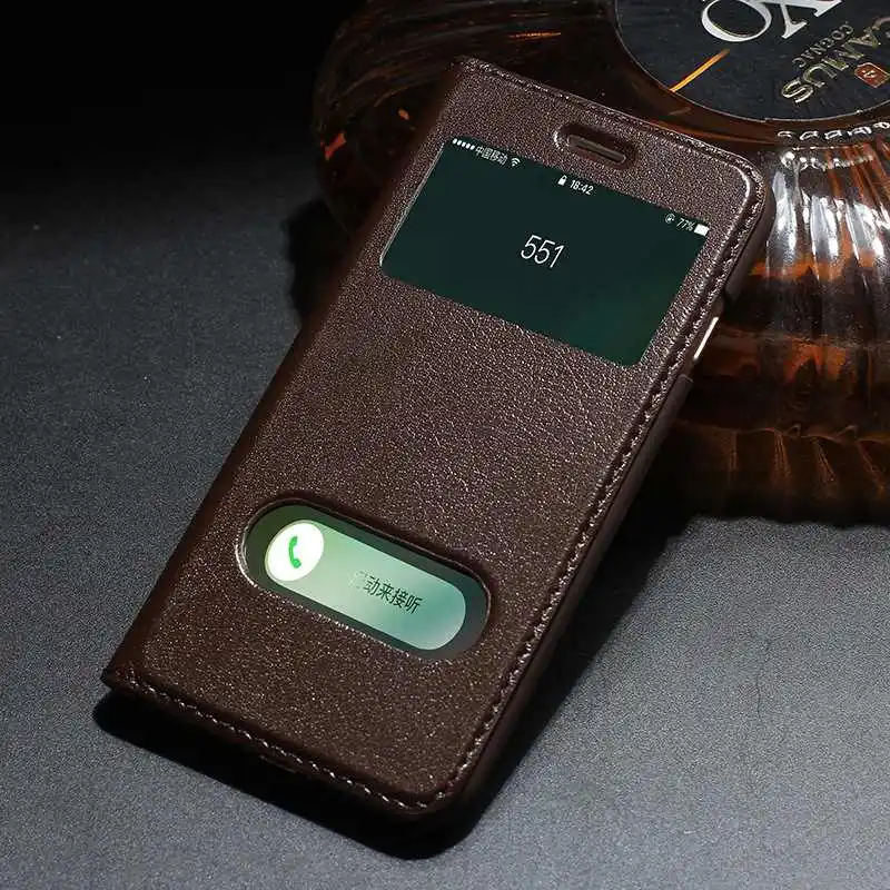 bilder für Echtes Leder-kasten Für Iphone 7 7 Plus Luxus Magnetische Schutzhülle Fenster-ansicht Coque Für Iphone 7 Flip Fall bilder für Echtes Leder-kasten Für Iphone 7 7 Plus Luxus Magnetische Schutzhülle Fenster-ansicht Coque Für Iphone 7 Flip Fall