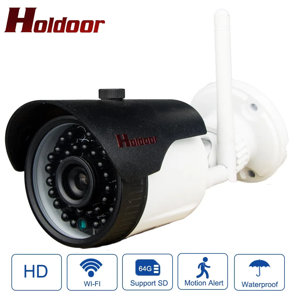 

Holdoor HD IP Camera Security WiFi Camera Invisible Infrared LED light Night Vision Black Onvif Support Android iOS Camcorder