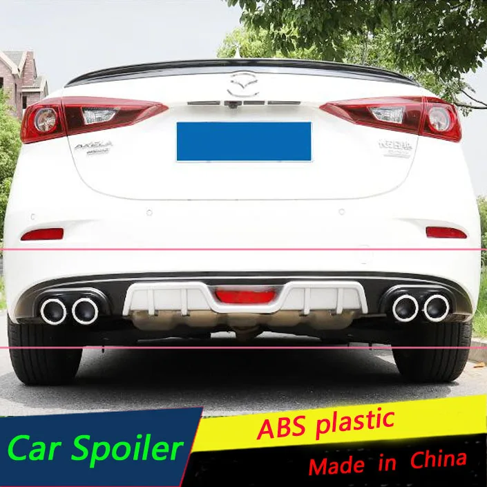 

For Mazda 3 Axela Rear Bumper diffuser front lip front shovel fit 2014 2015 2016 2017 Axela Rear Spoiler Protector Front Bumper