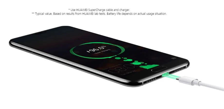 Смартфон huawei P20, Android 8,1, 6 ГБ ОЗУ, 64 ГБ/128 Гб ПЗУ, Kirin 970, Face ID, 5,8 '', полный экран, фронтальная камера EMUI 8,1, 24 МП