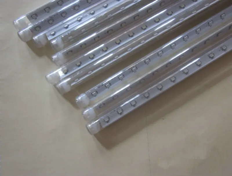 10 трубок 50 см 2835SMD 520 светодиодов метеоритный дождь светильник Вечеринка лампа