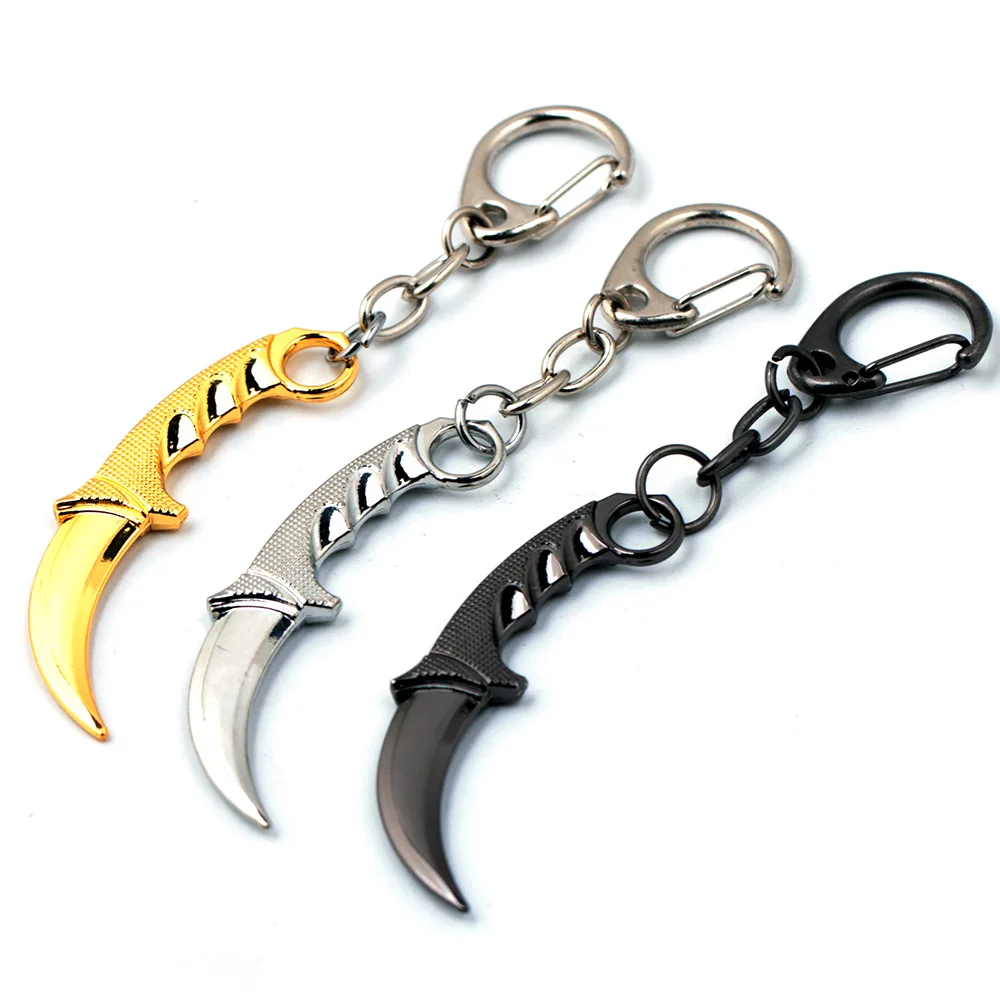 

Samyeung New CSGO Karambit Key Chains for Male Weapon Key Chain CS GO Key Holder Keyring Porte Clef Knife Butterfly Keychain Boy