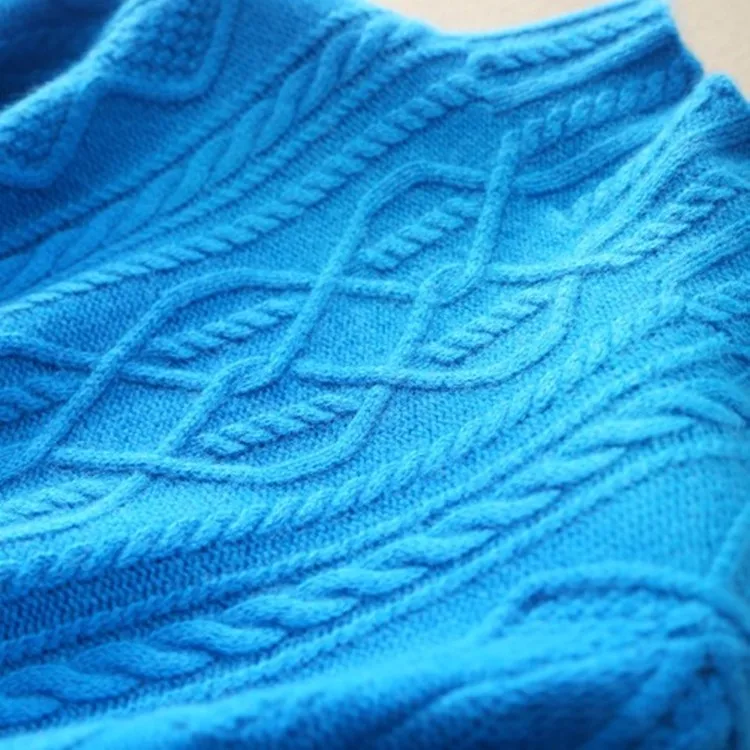 Ky& Q Осень Зима кашемировый свитер женский жаккардовый пуловер утолщенный свитер с полувысоким воротником вязанная рубашка Топы
