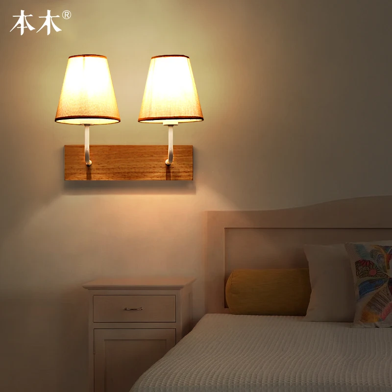 Led simple cloth lamp Nordic living room lights corridor lamp Japanese