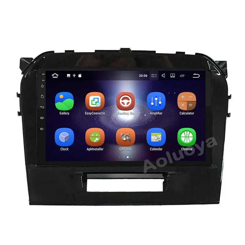 Cheap Aoluoya 9" IPS 2G RAM 2 din Android 7.1 CAR DVD Player For SUZUKI Vitara 2015 2016 car Radio GPS Navigation multimedia WIFI DAB 1