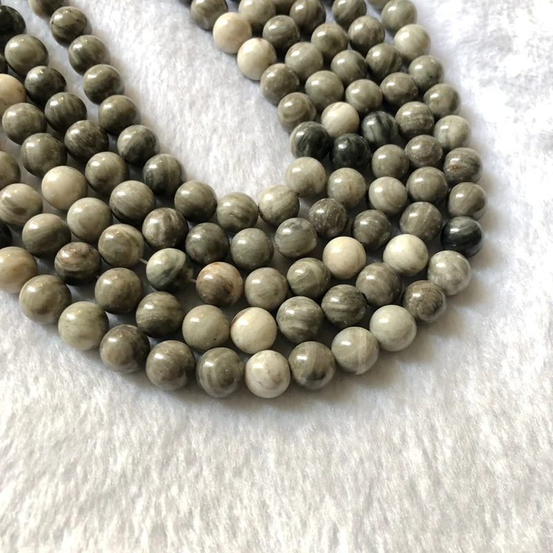

Natural Gemstone bead Petrified Wood Stone 10mm Round beads 2strings/lot 15.5'/string