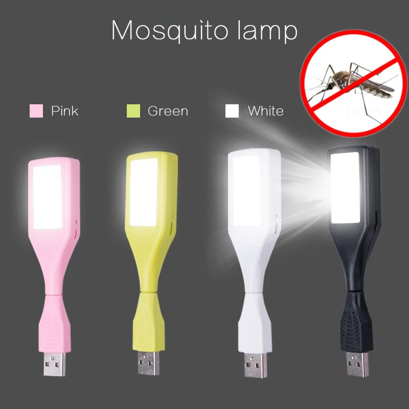 

Mini USB Mosquito Killer lamp Anti-mosquito Repellent with Mosquito Mat Night light Insect Inhaler Camping