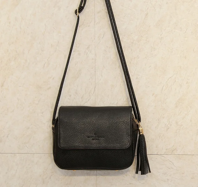 Cheap Messenger Bags Fringe Handbags for Women Fashion Black Small Bag Korean Style Crossbody ...