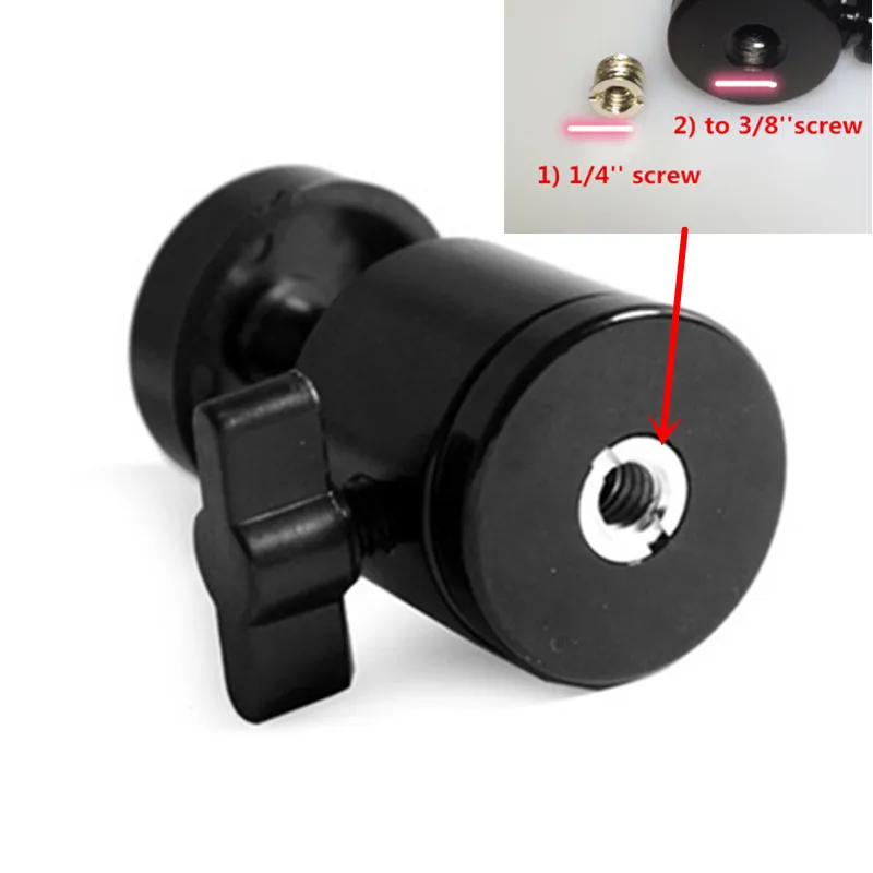 

Universal Mini Tripod Ballhead Ball Head with 1/4" 3/8" Adapter For Digital Camera DSLR Q29 II