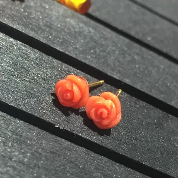 

925 Silver Rose Earrings, simple generous wholesale, one on behalf of