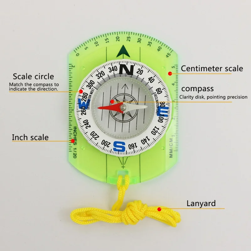 Прозрачный пластиковый Компас Открытый пропорционально след для путешествий отдыха на природе кемпинга Пеший Туризм Военный компас инструмент compasso