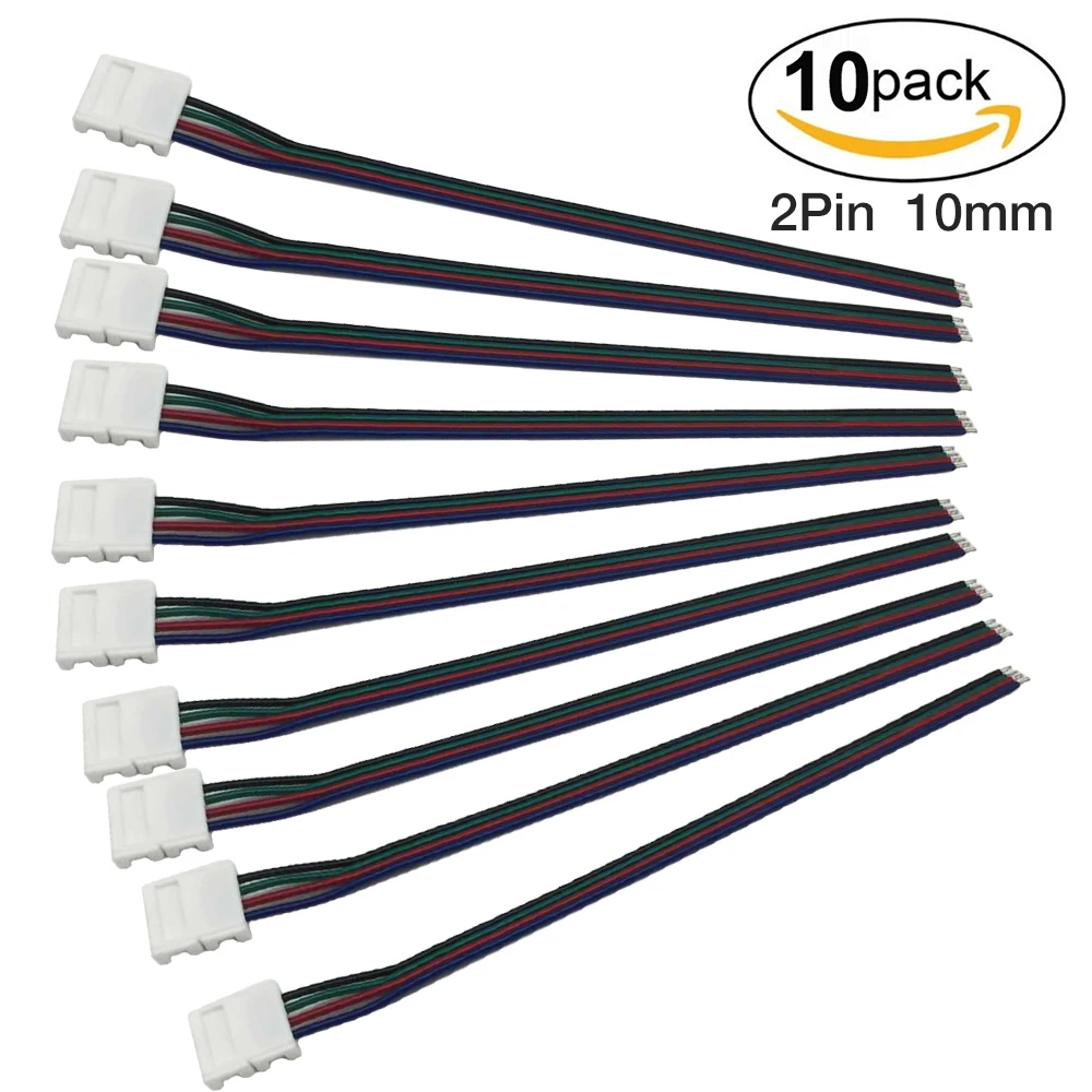 10pcsPack LED Strip Connector For 8mm Wide Single UK | Ubuy