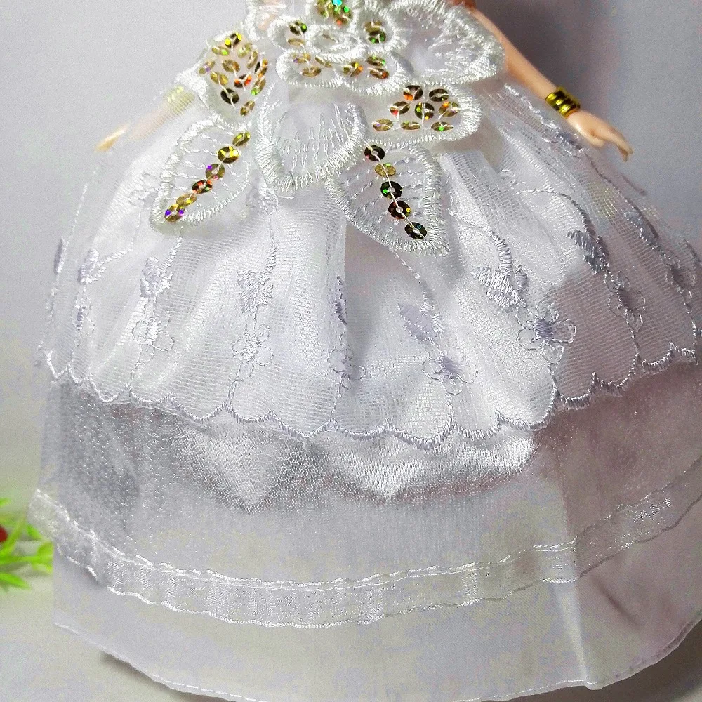 Princess Doll Wedding Dress Clothes Noble Party Gown For Barbie Doll Fashion Design Outfit Best Gift For Girl' Doll dollhouse