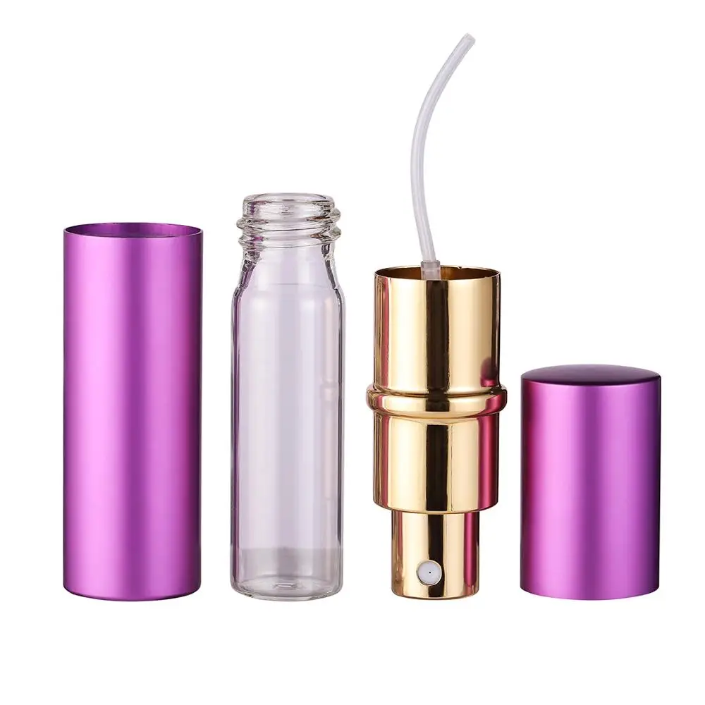 10ML Mini Portable For Travel Aluminum Refillable Perfume Bottle With Spray&Empty Cosmetic Containers With Atomizer Hot Sale