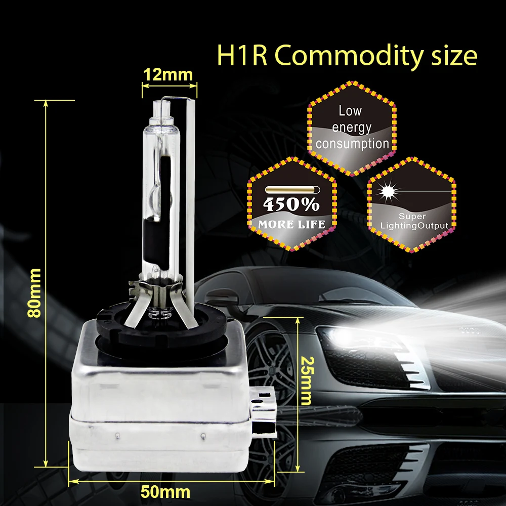 DOZZOR 2 шт./компл. HID светодиодный автомобильная лампа комплект лампы 35 W 6000 K для D1S/D1C D1R D2S D2R D3S/D3C D4S D4R D2S D2R