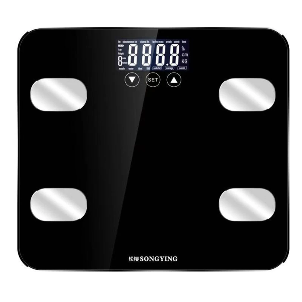 СВЕТОДИОДНЫЙ цифровой весовой напольные весы, напольные электронные весы, подкожные девять физических индикаторов, мониторинг
