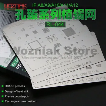 

WOZNIAK for IPHONE 6/6P/6S/6SP/7G/7P/8G/8P/X/XR/XS MAX Heat dissipation tin mesh Solder Paste Maintenance of Steel net Template
