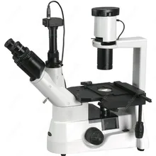 Plan Optical Biological Inverted Microscope–AmScope Supplies 40x-800x Plan Optical Biological Inverted Microscope + 10MP Camera