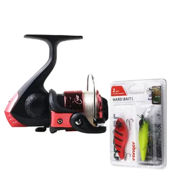 

Outdoor Spinning Fishing Light Fishing Hook Casting line Crank #6 With Set Reels Smooth 40M