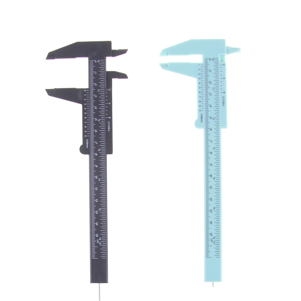 1 шт. пластиковая линейка 6 дюймов 150 мм|vernier caliper|sliding gaugevernier jewelry |