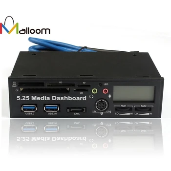 

Malloom 2018 Drop Shipping 5.25 USB 3.0 2 Ports Card Read High Speed Media Dashboard Front Panel For PC Multi Card Reader#30