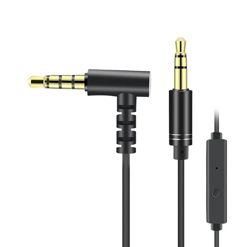 

Audio Cable Gold Plating 3.5mm Male to Male Car Aux Auxiliary Cord Jack Stereo Audio Cable With Mic