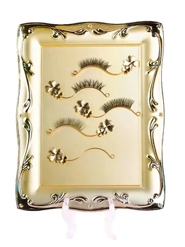 

False Eyelash Display Board Planting Eyelashes Gold Test Display Strip Metal Magnetic Showing Shelf Eyelash Extension