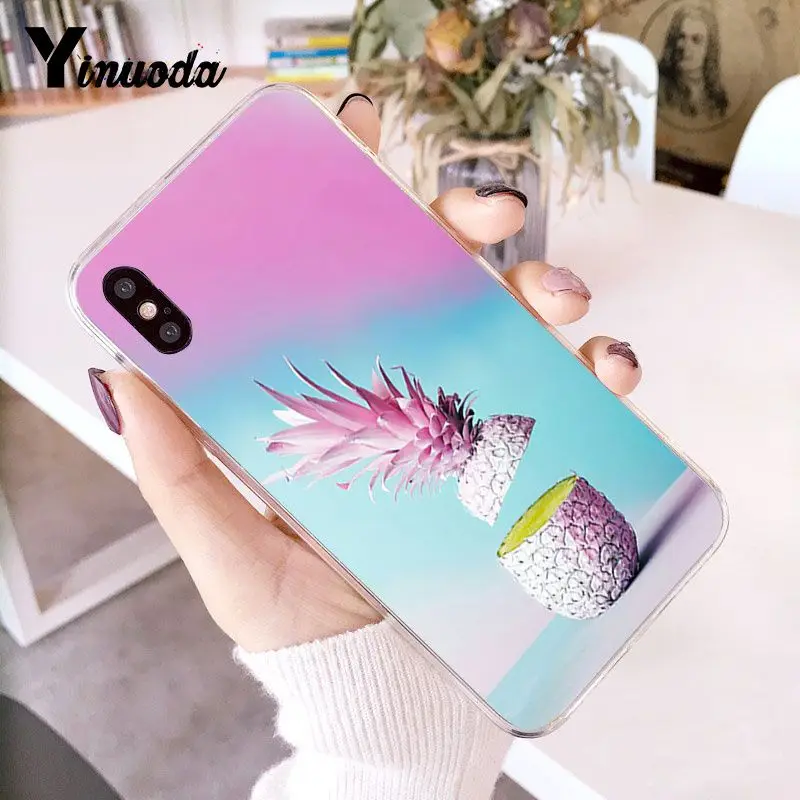colorful pink gold pineapple