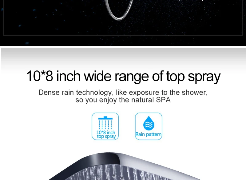 In Wall Exposed Touch Digital Shower Bath 3 Function Bathroom Shower Set Smart Intelligent Thermostat Waterfall Rain Shower (7)