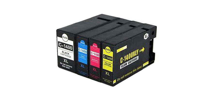 До 4 цветов PGI-1400XL совместимый чернильный картридж для Canon MAXIFY MB2340 MB2040 MB2140 MB2740 полные чернила PGI 1400 PGI1400 XL