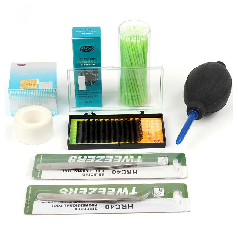 Extensão dos Cílios Cola para Cílios Conjunto Ferramenta Cílios Postiços Maquiagem Profissional 8 Pcs Kit 1 Ferramenta Cola Para Cílios Cílios Postiços Maquiagem Profissional Kit Conjunto