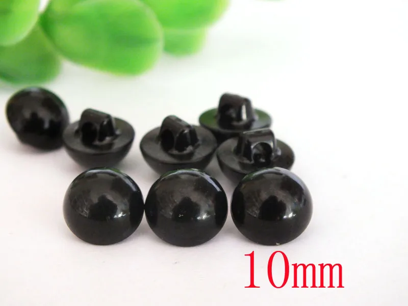 200x 10mm Round Buttons Sewing Shank Eyeball DIY Hand Sewing Doll gift accessories invisible snap dollhoues miniature metal buckles clothing sewing buckle mini buttons diy doll clothes