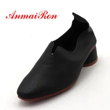 ANMAIRON/ г. Новая модная Высококачественная женская обувь ручной работы женская обувь без застежки с круглым носком теплая женская обувь из замши розового и синего цвета