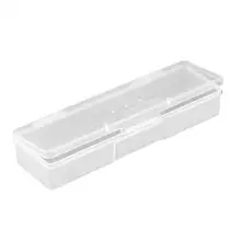 Пластик прозрачные, для ногтевого дизайна коробка для хранения инструментов пудра с пайетками и стразами контейнер для органайзера аксессуары для ногтей чехол для инструментов