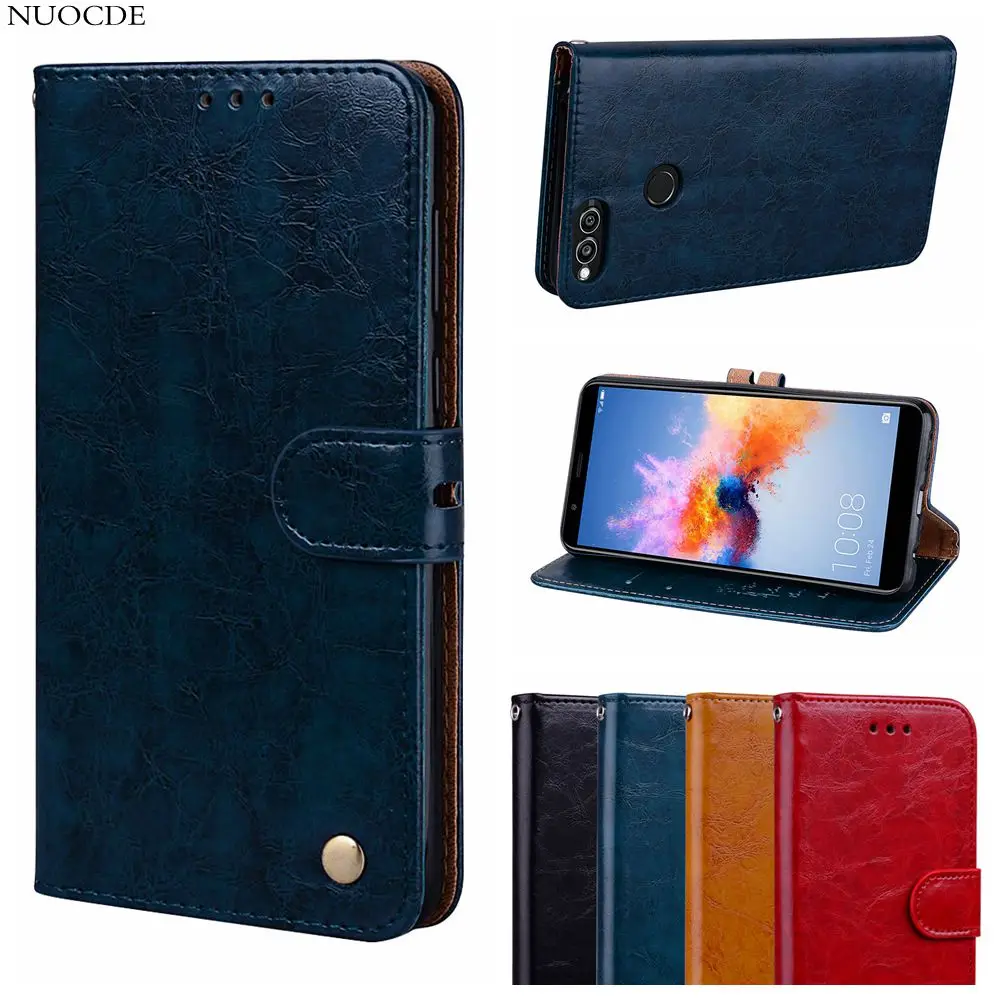 

For Huawei Honor 7X Retro PU Leather Flip Case For Huawei Honor 7X Wallet Cover Silicone Fundas Card Slot Honor 7X Phone Cases