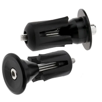 

1 Pair Mini Practical Aluminum Alloy Grip Handlebar Bar Tape End Plugs Caps for Bike Bicycle Mountain Bike Alloy Plug