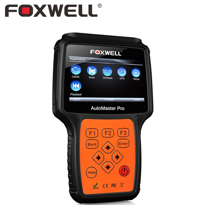 Foxwell NT624 Pro OBDII полные Системы двигателя передачи ABS Airbag SRS инструмент диагностики