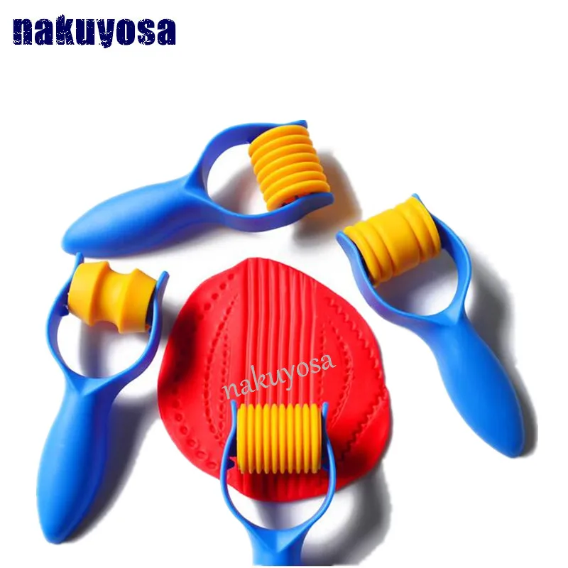 

4pcs/set Playdough roller tool Fimo Polymer Clay Intelligent Plasticine Tool Molds Kids Toys Clay Polymer Mold Toy