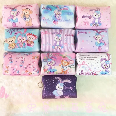 

Duffy Bear Friends Stellalou Gelatoni cartoon Cosmetic Bag Duffy Bear Rabbit For Girl Kids Gift