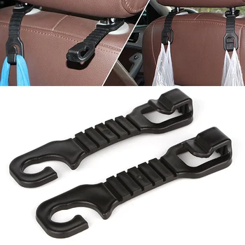 

Car Hook Holder Car Styling Flexible Auto Car Hanger Headrest 1 Pair Automotive Car Back Seat Hooks For Bag Purse Cloth Grocer