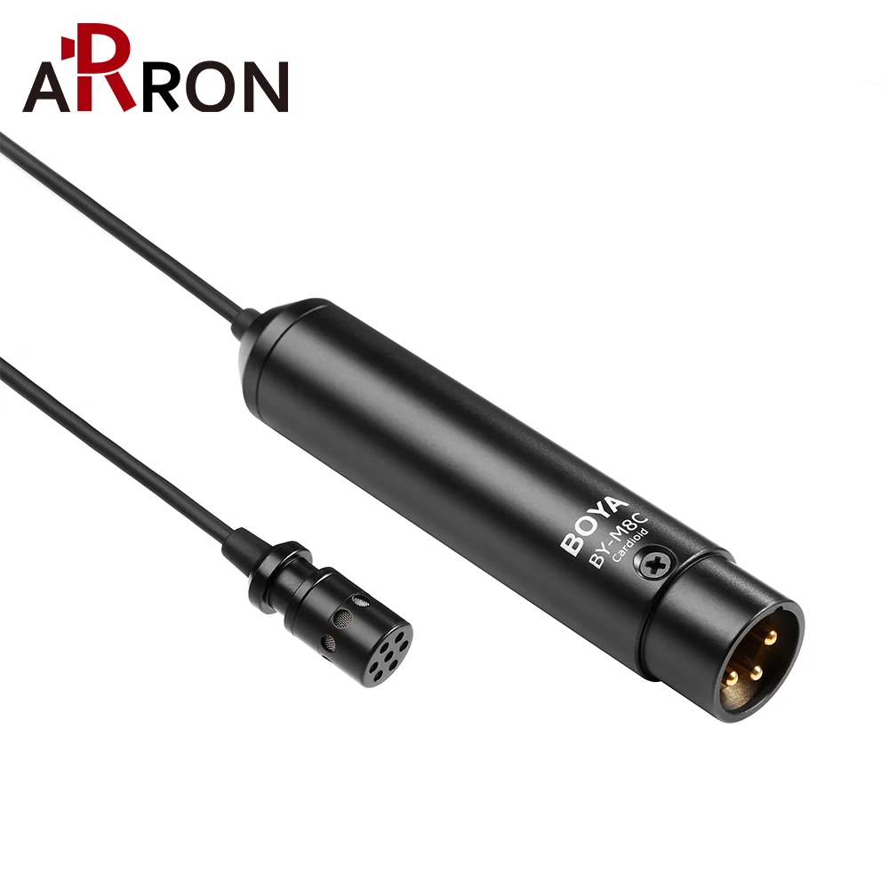 

BOYA BY-M8 XLR Output Connector Capacitive Microphone Omnidirectional Directional Cardioid Microphone