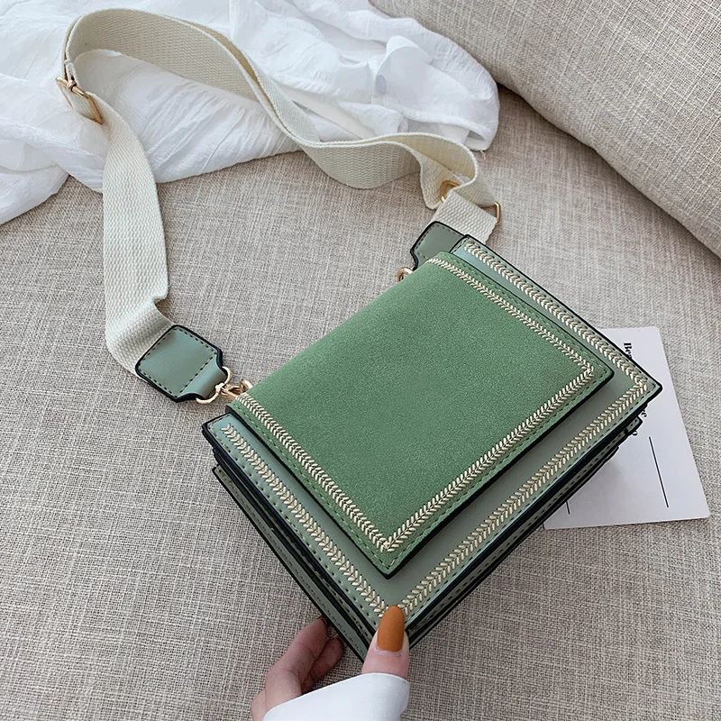 

Scrub Leather Solid Color Crossbody Bags For Women 2019 Small Chain PU Leather Messenger Shoulder Bag Handbags and Purses