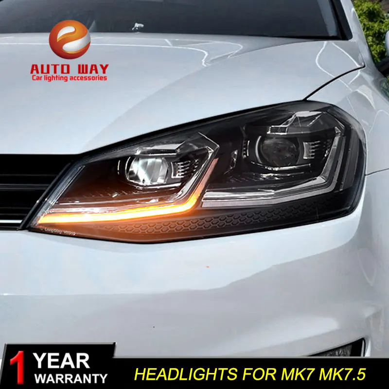Car styling case for VW golf 7 MK7 MK7.5 Headlights 2013 2017