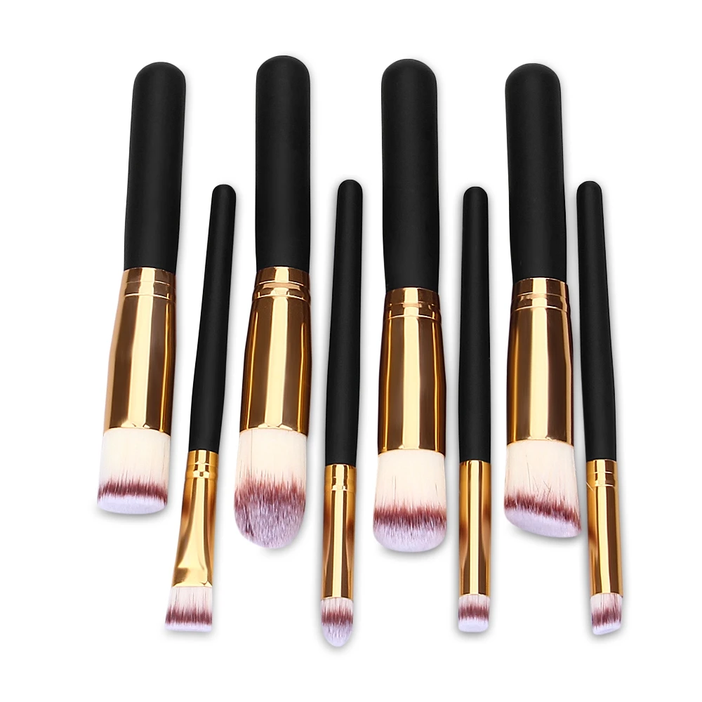 

8pcs Professional Makeup Brushes Set Cosmetics Foundation Brush Tools For Face Powder Eye Shadow Eyeliner Lip Kits